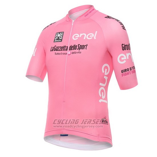 2016 Cycling Jersey Giro D'italy Fuchsia Short Sleeve and Bib Short